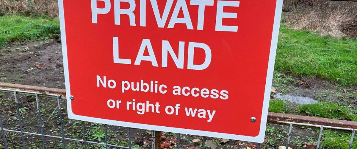No Public Right of Way - Private